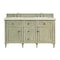 James Martin Vanities 60'' Double Vanity, Whitewashed Oak w/ 3 CM Eternal Marfil Quartz Top 424-V60D-WWO-3EMR - alternate 1